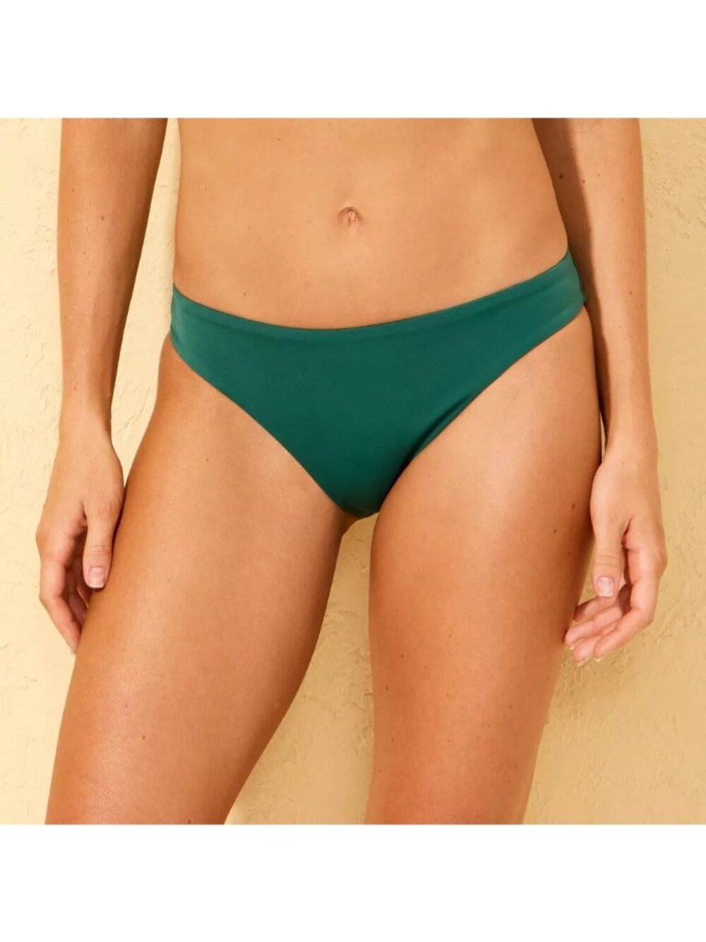 NEW Shade & Shore Full Coverage Hipster Bikini Bottom - Green - Size Small